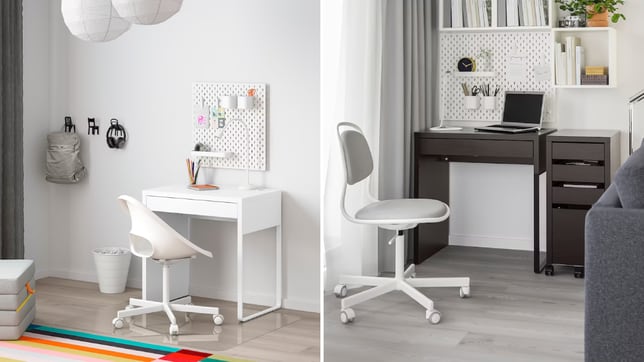melodía crear Objetado El escritorio Ikea por menos de 50 euros y en dos colores que es ideal para  habitaciones pequeñas - Showroom