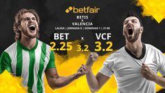 Real Betis vs. Valencia CF: horario, TV, estadísticas, clasificación y pronósticos
