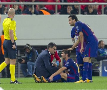 Sergi Roberto's injury.