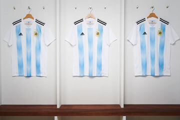 The design for Argentina's 2018 World Cup shirt draws on the Albiceleste's kit at the 1993 Copa América - their last major tournament win.