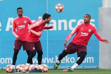 Barça in training yesterday