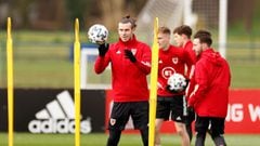 Soccer Football - World Cup Qualifiers Europe - Wales Training - The Vale Resort, Hensol, Wales, Britain - March 29, 2021  Wales&#039; Gareth Bale during training  Action Images via Reuters/John Sibley