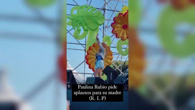Paulina Rubio rinde homenaje a su madre en el Long Beach Pride de EU