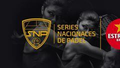 Imagen del logo de las Series Nacionales de Pádel-Estrella Damm.