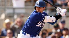 GLENDALE, ARIZONA - FEBRUARY 27: Shohei Ohtani #17 of the Los Angeles Dodgers bats in the first inning during a game against the Chicago White Sox at Camelback Ranch on February 27, 2024 in Glendale, Arizona.   Christian Petersen/Getty Images/AFP (Photo by Christian Petersen / GETTY IMAGES NORTH AMERICA / Getty Images via AFP)