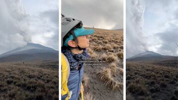 Viral: Alpinista graba tremor del volcán Popocatépetl a 1km de distancia