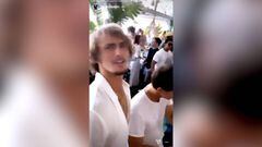Zverev debía hacer confinamiento y apareció en plena fiesta: este video lo delató