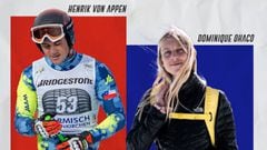 Quiénes son Dominque Ohaco y Henrik Von Appen, los abanderados de Chile en los Juegos de Invierno 2022