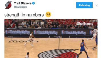 El Twitter de los Blazers intentó ridiculizar a los Warriors...