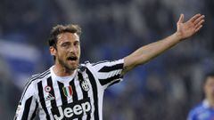 Marchisio, en un partido con la Juventus en abril de 2016.