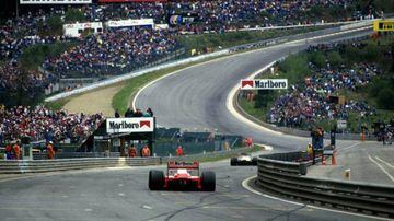 Alain Prost en Spa 87.