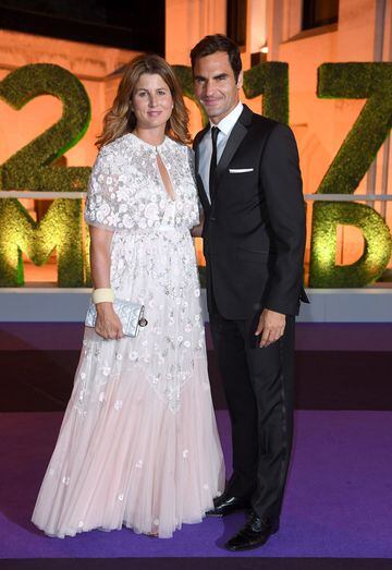 Roger Federer and his wife, Mirka.