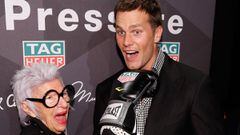 NEW YORK, NY - OCTOBER 25:  Fashion maven Iris Apfel boxes New England Patriots quarterback Tom Brady at the TAG Heuer &quot;Don&#039;t Crack Under Pressure&quot; Muhammad Ali tribute at Gleason&#039;s Gym in Brooklyn on October 25, 2016 in New York City.  (Photo by Taylor Hill/WireImage)