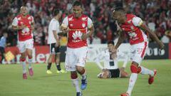 El delantero de Independiente Santa Fe Wilson M&oacute;relo es el goleador rojo con cuatro goles en Copa Libertadores. 