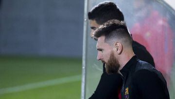 El delantero argentino del Barcelona, Leo Messi, durante un entrenamiento.