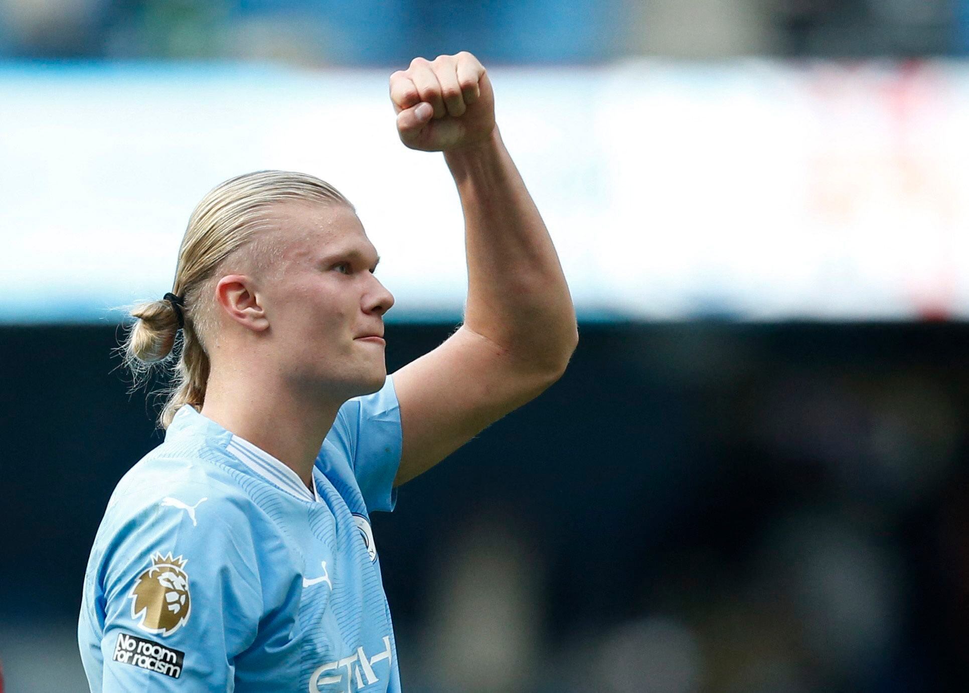 How many goals has Manchester City striker Erling Haaland scored this season?