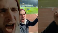 Aficionado de San Marino se vuelve loco al ver un gol en vivo de su selección