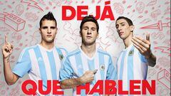 Lamela, Messi y Di Mar&iacute;a fueron los protagonistas de la campa&ntilde;a. 