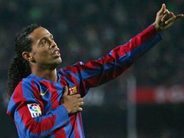 No. 1: Ronaldinho (2003–2008) Appearances 145 Goals 70