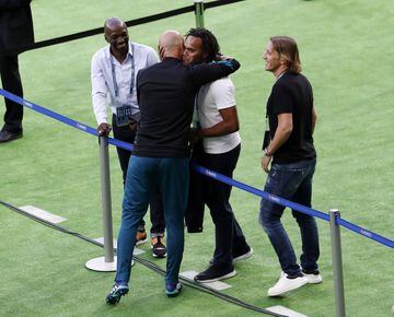 Claude Makelele, Zinedine Zidane, Christian Karembeu y Michel Salgado.