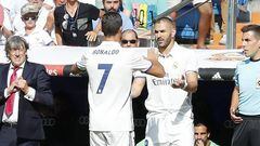 Cristiano Ronaldo, sustituido por Benzema.