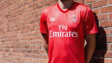 Adidas used recycled ocean plastics for a coral-coloured Real Madrid kit in 2018/19.