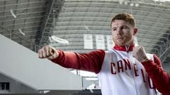 May 4, 2021; Dallas, TX; Saul -Canelo- Alvarez tours AT-T Stadium and meets with the media prior to his fight against Billy Joe Saunders (GBR) on May 8, 2021 in Dallas.  &amp;lt;br&amp;gt;&amp;lt;br&amp;gt;  4 de mayo de 2021; Dallas, TX; Saul -Canelo- Alvarez recorre el AT-T Stadium y se reune con los medios previo a su pelea contra Billy Joe Saunders (GBR) el 8 de mayo de 2021 en Dallas.