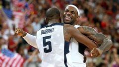 Kevin Durant y LeBron James -