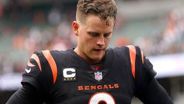 CINCINNATI, OHIO - SEPTEMBER 17: Joe Burrow #9 of the Cincinnati Bengals walks off the field after a loss to the Baltimore Ravens at Paycor Stadium on September 17, 2023 in Cincinnati, Ohio.   Dylan Buell/Getty Images/AFP (Photo by Dylan Buell / GETTY IMAGES NORTH AMERICA / Getty Images via AFP)