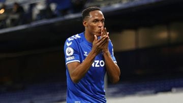 Gol de Yerry Mina en del Everton ante Arsenal - AS Colombia