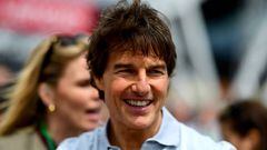 NORTHAMPTON, ENGLAND - JULY 03: Tom Cruise walks in the Paddock prior to the F1 Grand Prix of Great Britain at Silverstone on July 03, 2022 in Northampton, England. (Photo by Mario Renzi - Formula 1/Formula 1 via Getty Images)