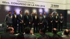 Presentan en el Ciudad de M&eacute;xico el 66vo Congreso de FIFA.