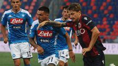 Sin David Ospina, Napoli empata frente a Bologna