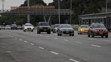 Carros ingresando a Bogotá en el Plan Retorno