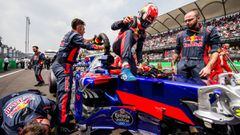 MEXICO CITY, MEXICO - OCTOBER 29: Pierre Gasly of Scuderia Toro Rosso and France during the Formula One Grand Prix of Mexico at Autodromo Hermanos Rodriguez on October 29, 2017 in Mexico City, Mexico.   Peter Fox/Getty Images/AFP == FOR NEWSPAPERS, INTER