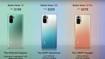 Redmi Note 10, Note 10S, Note 10 5G y Note 10 Pro: la gama media de