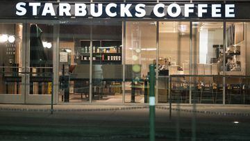 March 31, 2020 - Houston, Texas USA: Houston After Dark - An empty Starbucks coffee shops in the Texas Medical Center during the outbreak of Covid-19, March 31, 2020  (F. Carter Smith/Contacto)   31/03/2020 ONLY FOR USE IN SPAIN