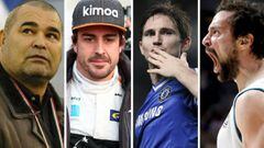 Jos&eacute; Luis Chilavert, Fernando Alonso, Frank Lampard y Sergio Llull.