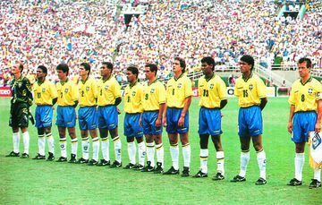 La selección brasileña en el Mundial de Estados Unidos 1994.