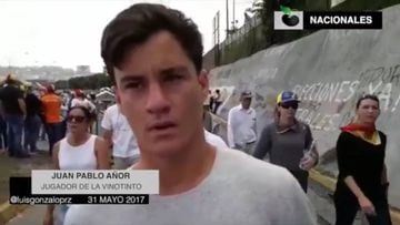 Juanpi Añor se une al pueblo venezolano en las manifestaciones
