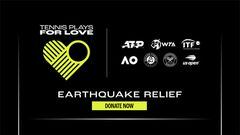 Campaña "Tennis Plays for Love" para apoyar a los damnificados del terremoto en Turquía y Siria.