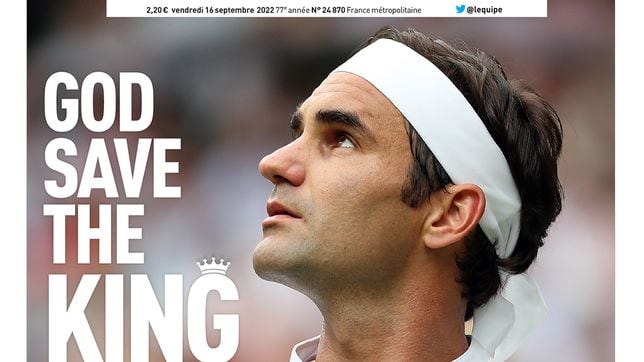 La aplaudida y polémica portada de L’Équipe a Federer