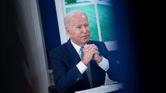 US President Joe Biden convenes a virtual Covid-19 Summit on the sidelines of the UN General Assembly, on September 22, 2021, in the South Court Auditorium of the White House in Washington, DC. - Biden urged leaders at summit to make sure 70 percent of th