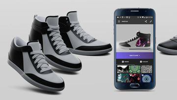 Zapatillas deportivas con pantallas LCD, cambia el diseño a diario
