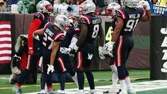 The New England Patriots extended their win streak against the New York Jets in an offensive struggle from a soggy Metlife Stadium on Sunday afternoon.
