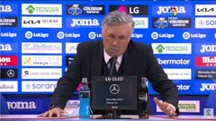La respuesta de Ancelotti sobre la derrota ante Getafe