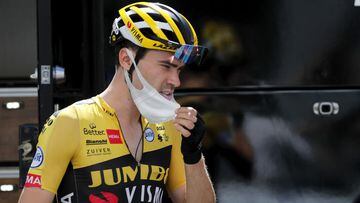 El ciclista neerland&eacute;s Tom Dumoulin, antes de tomar la salida en la segunda etapa del Tour de Francia 2020.