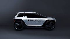 El h&iacute;brido entre coche y bicicleta el&eacute;ctrica Canyon Future Mobility Concept.