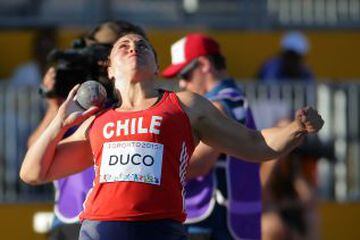 Natalia Ducó registró 18.01 metros y sumó medalla de bronce para el Team Chile en Toronto 2015.