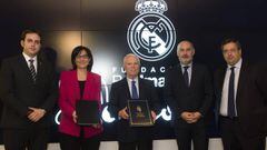 Representantes de la Fundaci&oacute;n Real Madrid y del Ayuntamiento de Pozuelo.